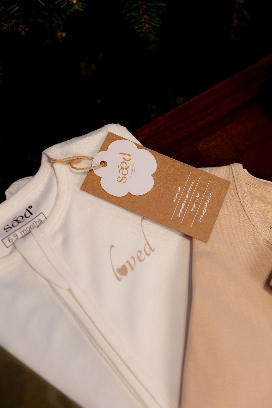 Close-up of SAĒD garment fabric