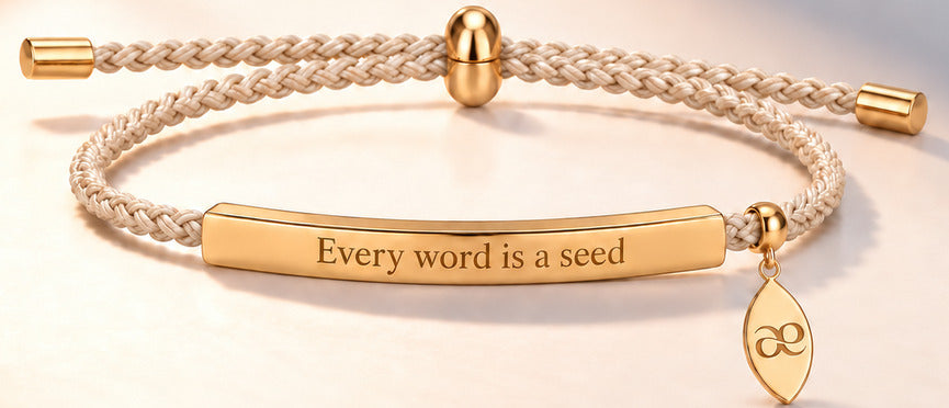 Design preview of SAĒD Every word is a seed bracelet